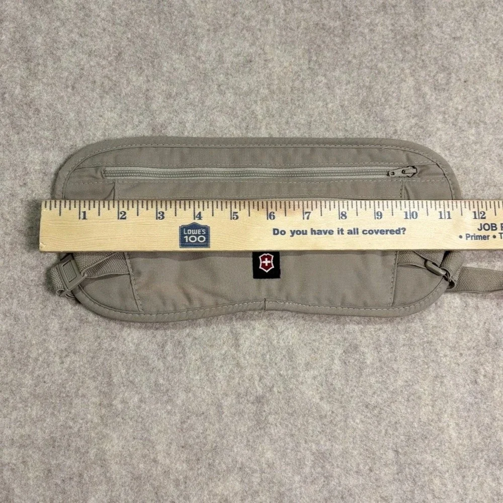 Victorinox Money Belt Travel Pouch Unisex OS Tan Nylon Slim Secure RFID Classic